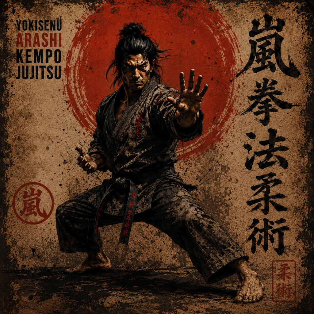 kempo jujitsu λάρισα yokisenu arashi